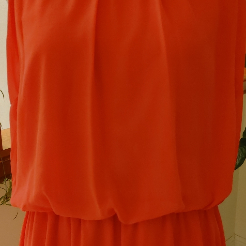 Orange Summer Dress - Picture 4 of 7